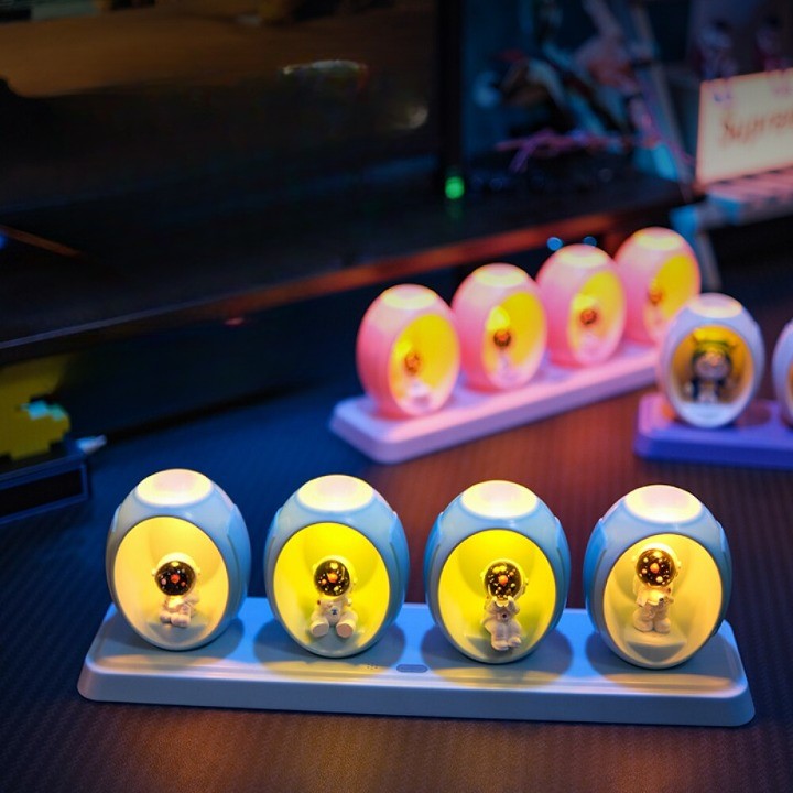 BowLift | Space Capsule Voice Control Colorful Night Lamp