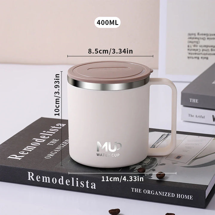 Insulated stainless steel coffee cup with lid | Bowlift