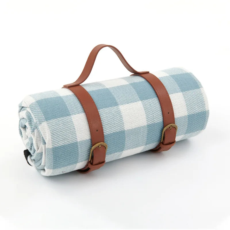 NovaPlaid | Waterproof foldable picnic blanket with carry strap | Bowlift