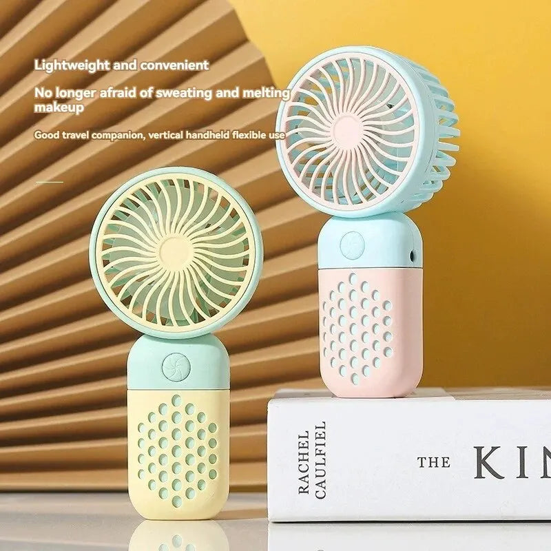 2024 New Cartoon Handheld Charging Fan - Cute and Portable Mini USB Pocket Fan for Students | Bowlift