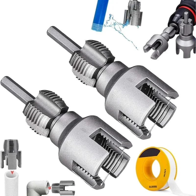 BowLift | Pipe Thread Reamer & Edge Cutter Drill Attachment Tool