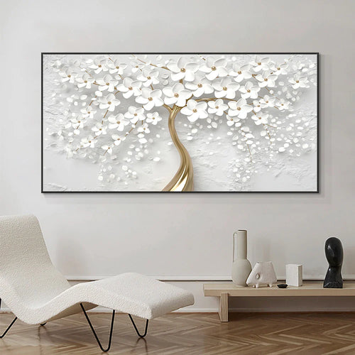 Abstract Floral Big Blossom Petal Tree Wall Art Fine Art Canvas Prints Picture For Living Room Bedroom Salon Art Decor | Bowlift