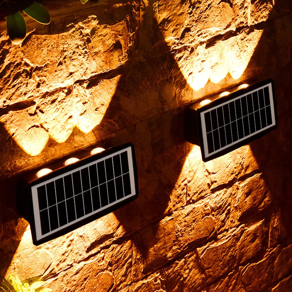 BowLift | Solar LED outdoor wall light with up & down effect – Modern wall lighting for garden and terrace