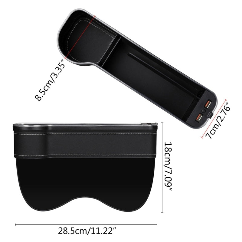 BowLift | USB Charging LED Car Seat Gap Organizer