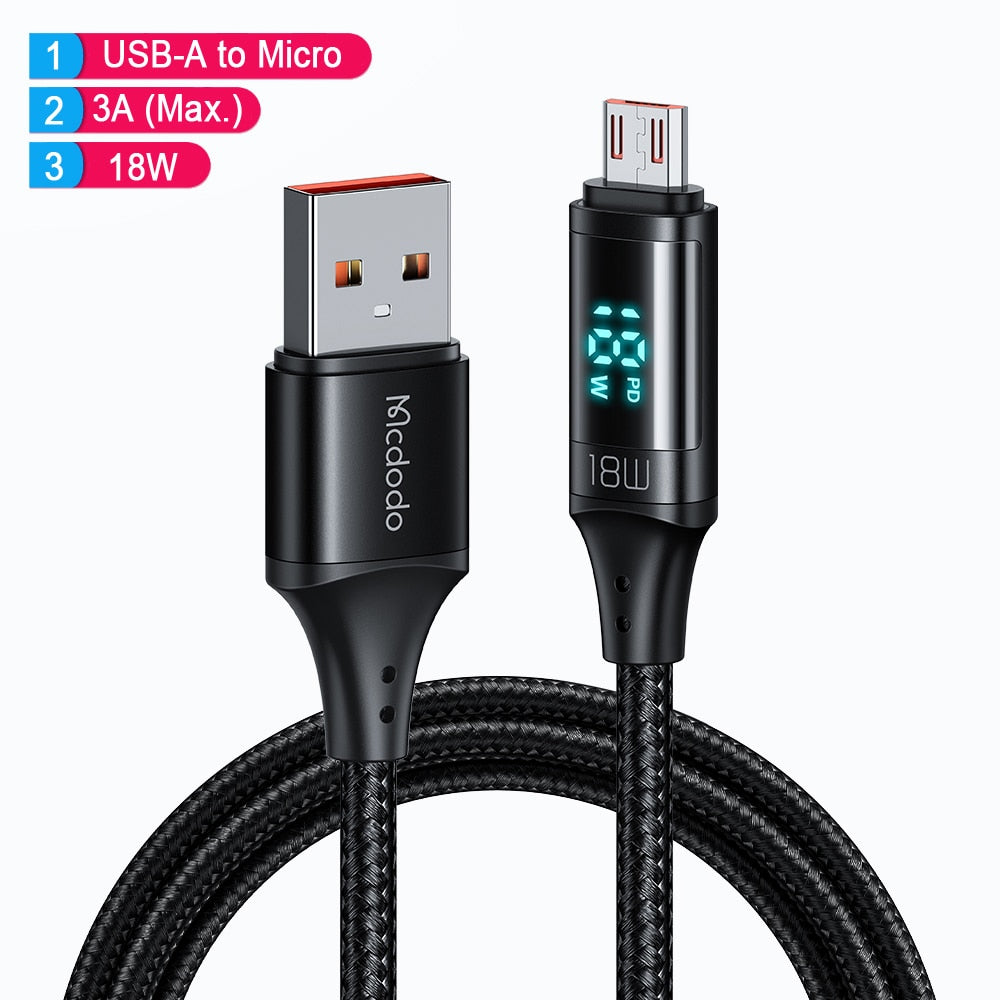 BowLift | Power Display Universal Fast Charging Phone Cable