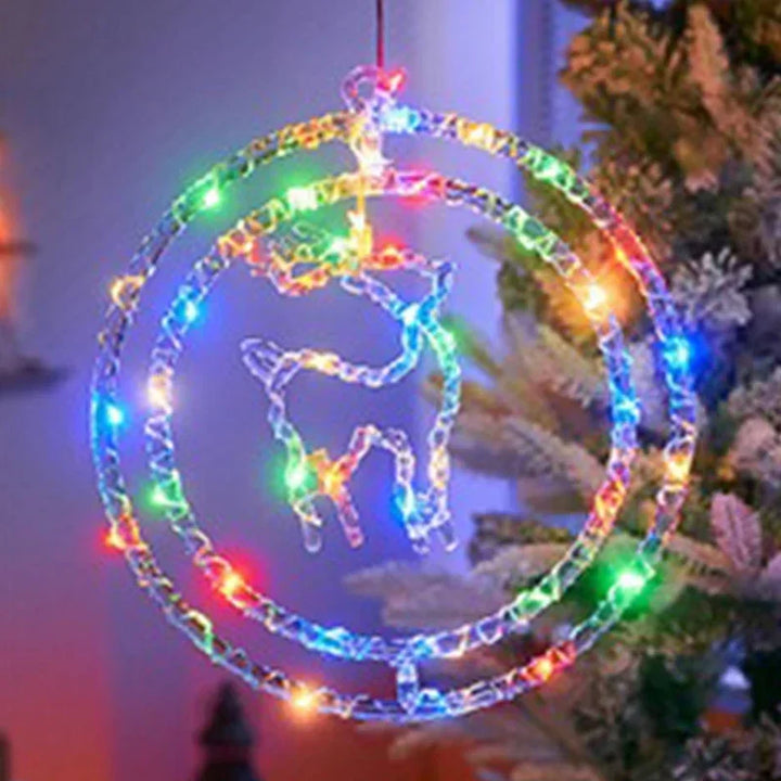 BowLift | LED Christmas Ring Light LumiRing | USB-powered | 8 Light Modes | Warm White & Colorful | Decoration for Christmas & Celebrations