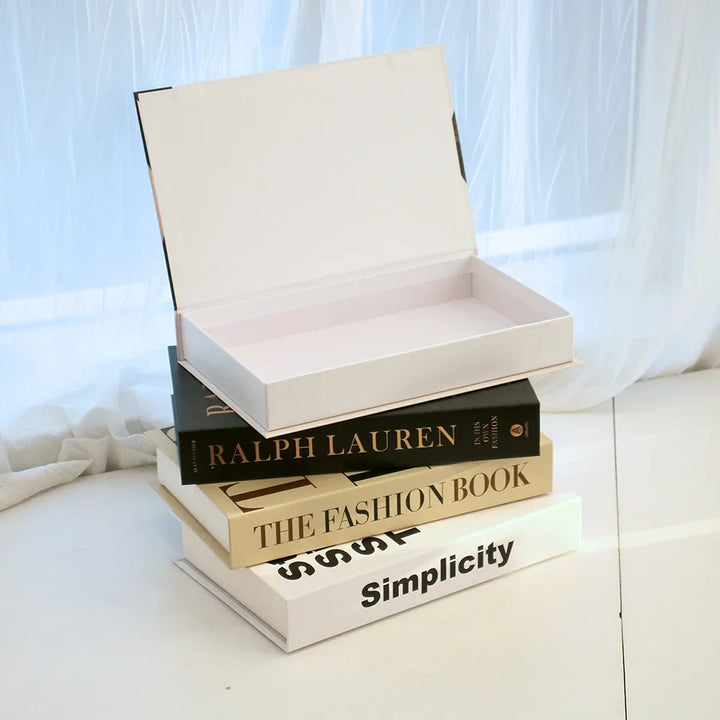 BowLift | NordicTome Decorative Books | Luxury Decoration & Storage Box | 26.7×17.5×4.2 cm | Coffee Table Accessory in Book Design