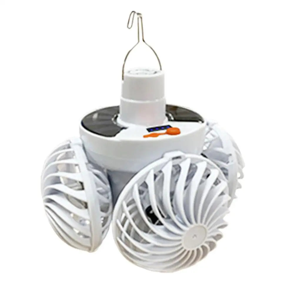 BowLift | Ventolux Solar Camping Lamp with Fan | Foldable & Portable | 3 Wind Levels & LED Lighting | For Tent, Terrace & Outdoor