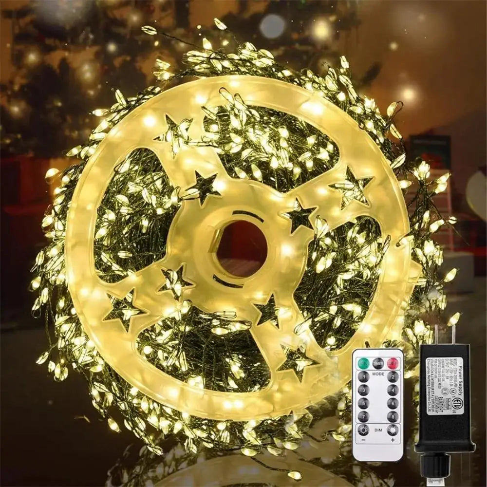 BowLift | LED Firework Light String with Remote Control 30-75 m 900-2000 LEDs IP65 Waterproof for Parties