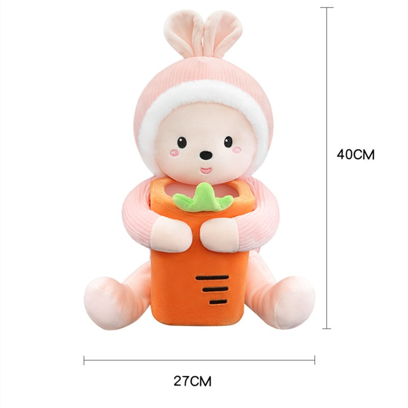 BowLift | Cute Plush Animals Armrest Tissue Box
