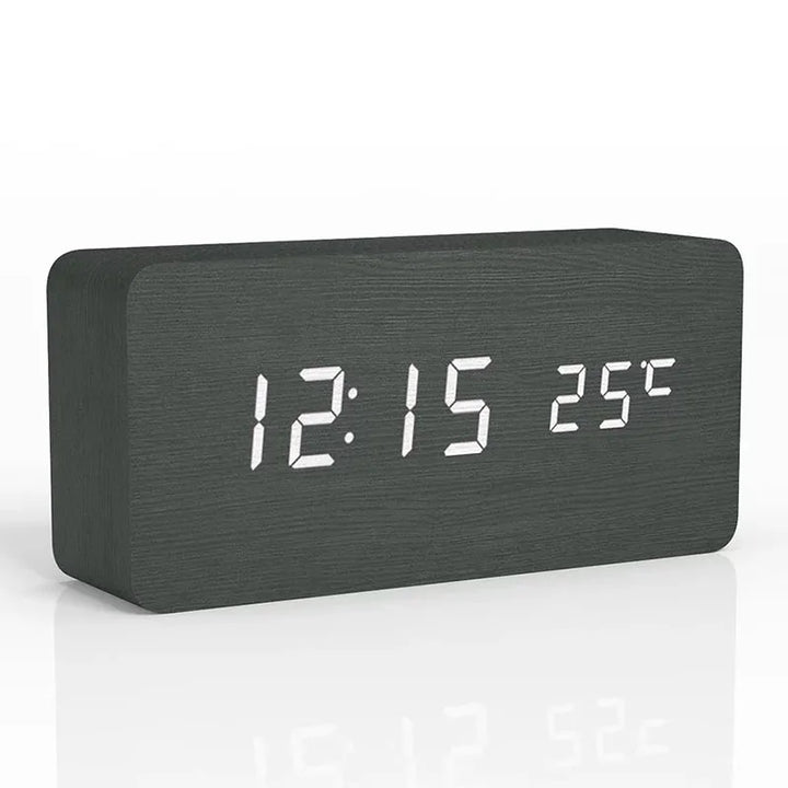BowLift | Wooden Digital Alarm Clock | LED Display | Modern Design | Silent | Environmentally Friendly