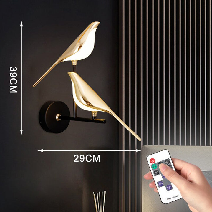 BowLift | Modern Nordic Wall Bird Lamp