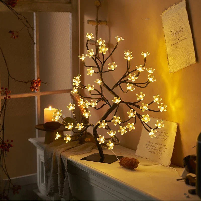 LED Blossom Tree Lamp – Cherry Blossom Design for Living Room and Bedroom Decoration | Bowlift