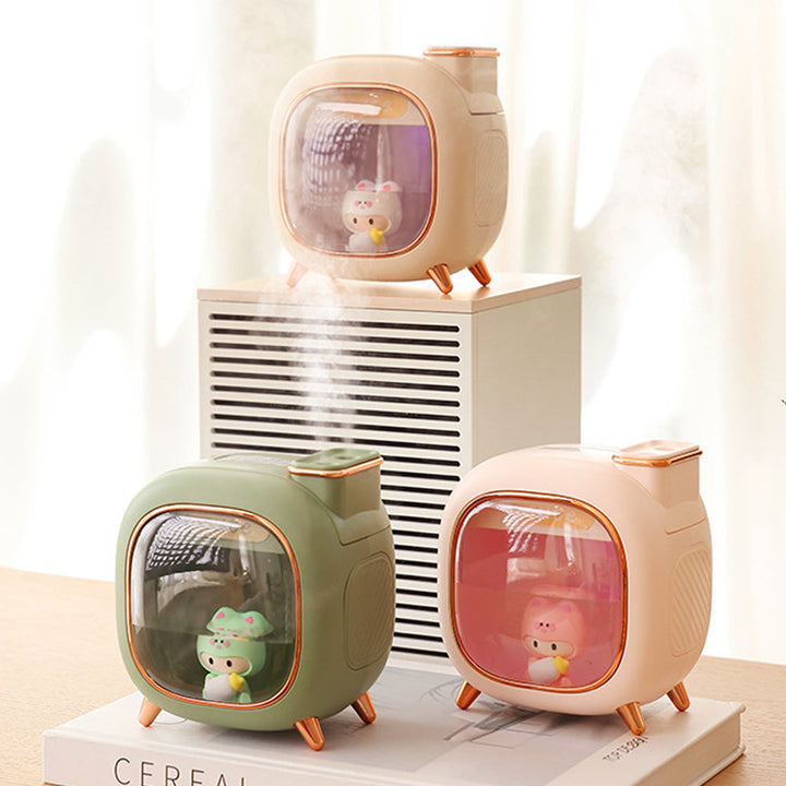 Humidifier – Dual Spray Diffuser with Gentle Ambient Light Bowlift