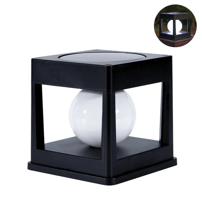 BowLift | Solar Garden Lantern LUMOVIA DuoLight | 2 Light Colors | IP65 Waterproof | For Ground, Terrace & Stake Mounting | 11.8 x 11.8 x 11.5 cm