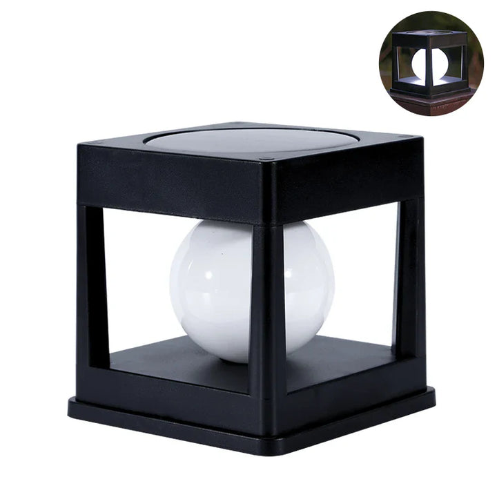 BowLift | Solar Garden Lantern LUMOVIA DuoLight | 2 Light Colors | IP65 Waterproof | For Ground, Terrace & Stake Mounting | 11.8 x 11.8 x 11.5 cm