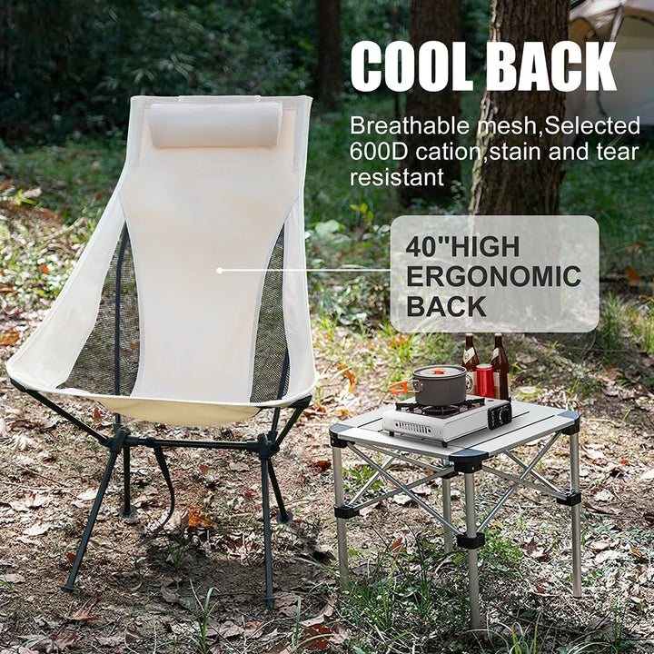 BowLift | CampEase Folding Chair Outdoor | Strong and lightweight for camping, beach, and garden