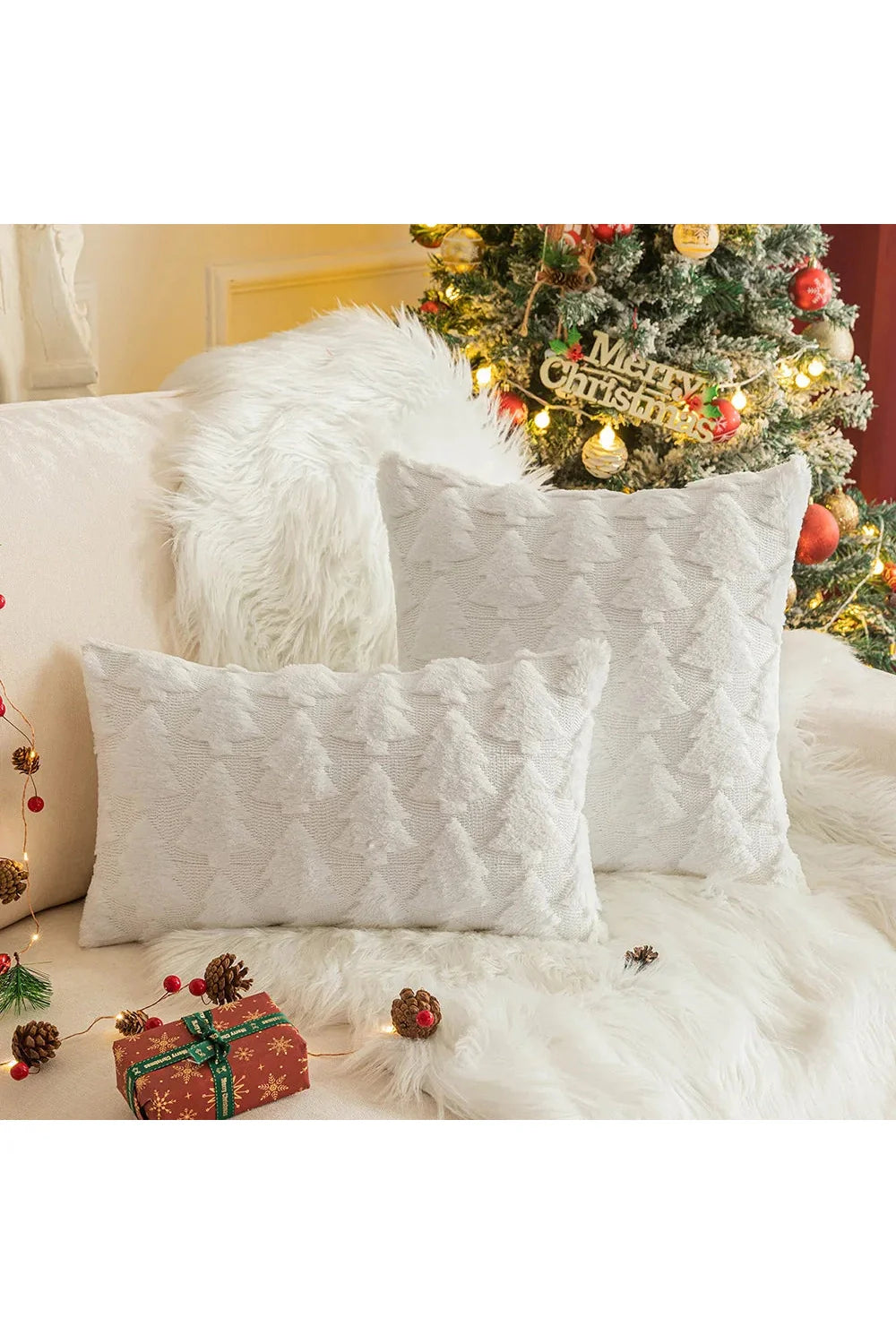 Plush decorative cushion cover | Bowlift
