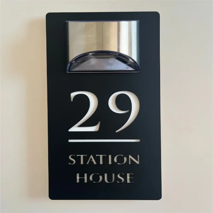BowLift | Solar House Address Sign Light