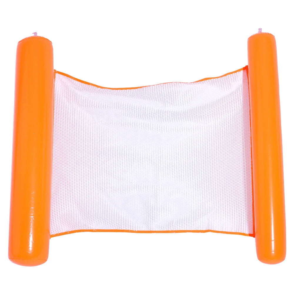 BowLift | AQUAVIVA Inflatable Water Hammock | 130×70 cm | Foldable Pool Lounger with Backrest | Swimming Bed for Pool, Beach & Vacation