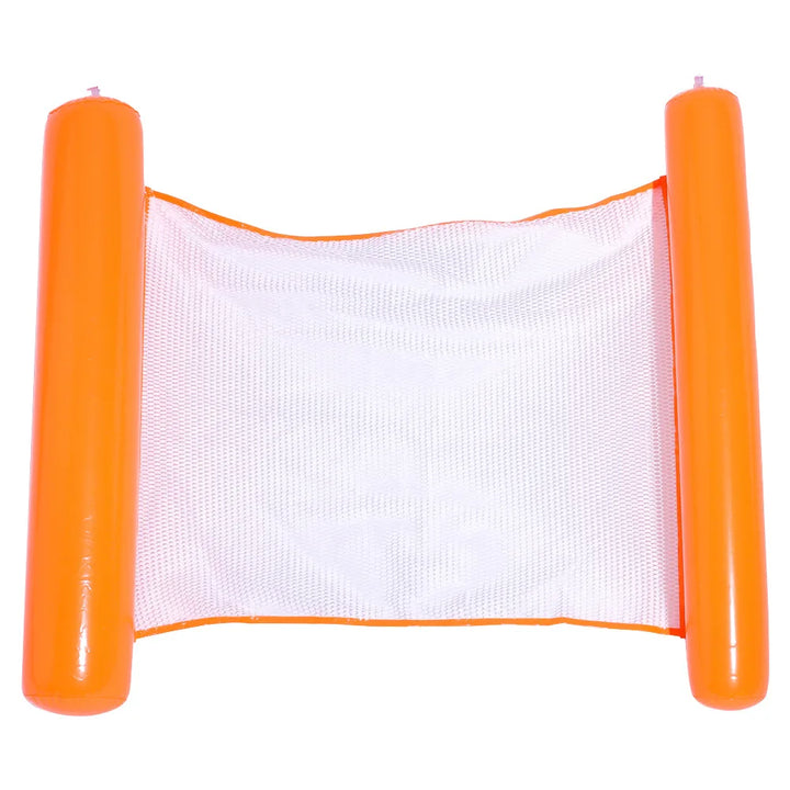 BowLift | AQUAVIVA Inflatable Water Hammock | 130×70 cm | Foldable Pool Lounger with Backrest | Swimming Bed for Pool, Beach & Vacation