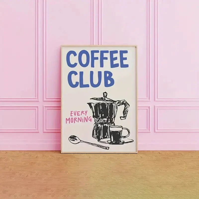 Coffee Club Wall Art | Bowlift