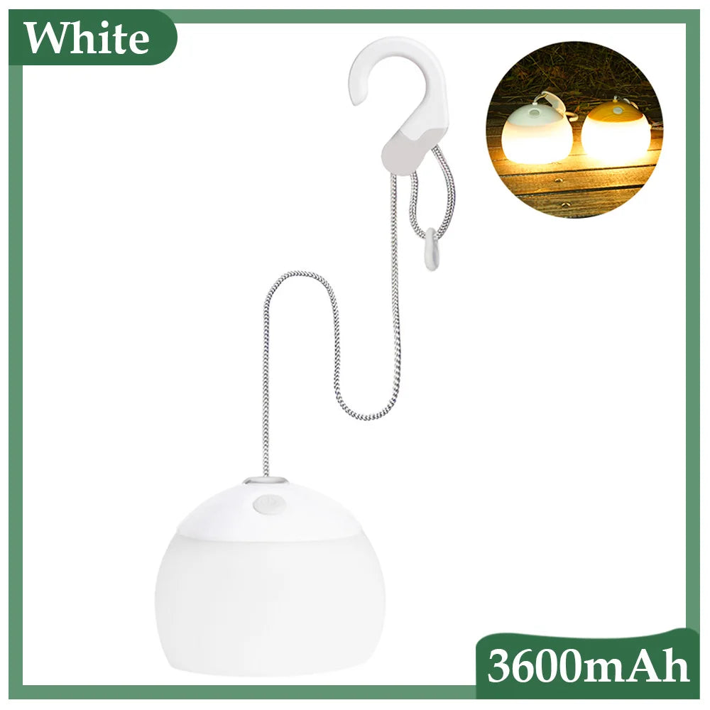 Retro Rechargeable Camping Lamp with USB Bowlift