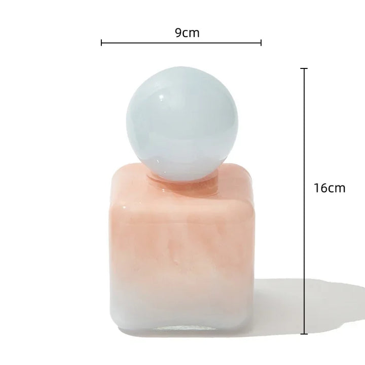 Geometric Sphere Glass Vase with Lid | Bowlift