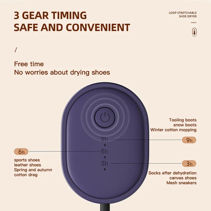 BowLift | Stretchable Wearable Electric Sterilization Shoe Dryer