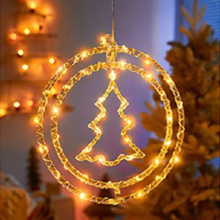 BowLift | LED Christmas Ring Light LumiRing | USB-powered | 8 Light Modes | Warm White & Colorful | Decoration for Christmas & Celebrations