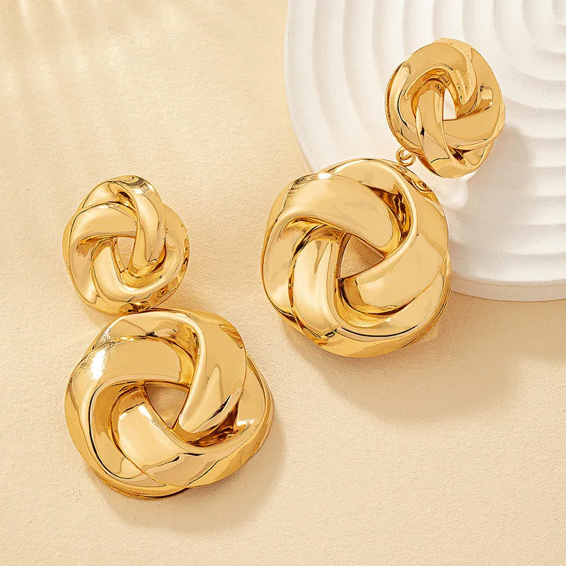 BowLift | Stacked Pretzel Spiral Twist Earrings