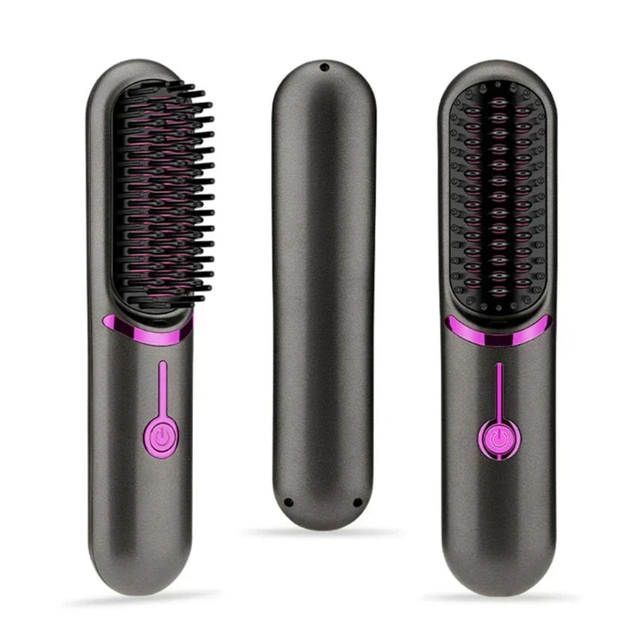 Tima Brush - Wireless Rechargeable Straightening Iron Brush Bowlift
