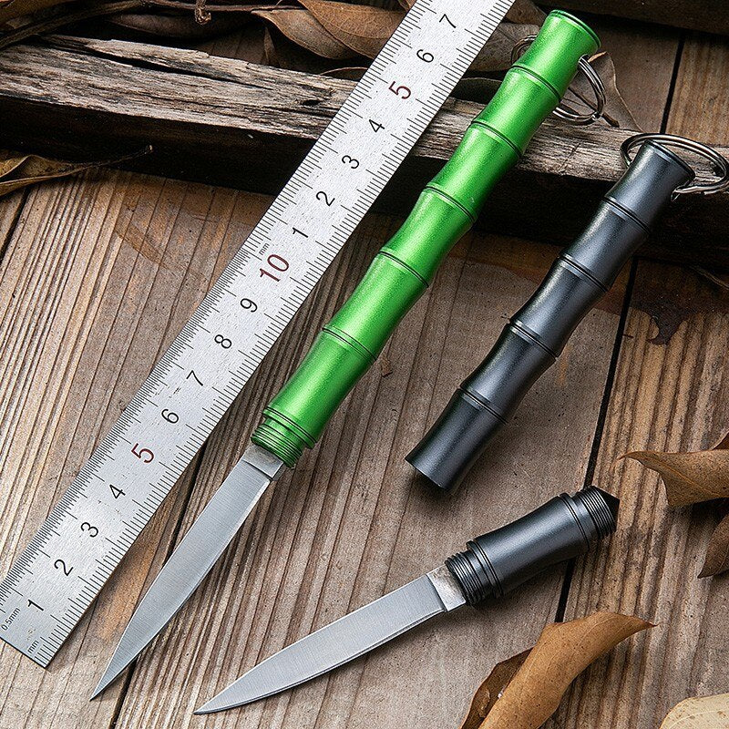 Bamboo Portable Self Defense Camping Knife | Bowlift