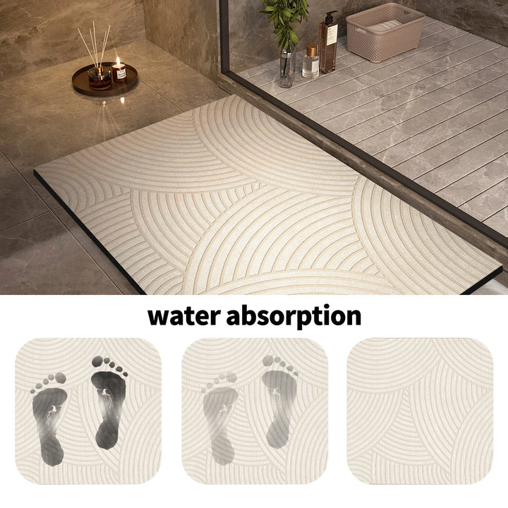 BowLift | Superabsorbent Non-slip Bath Mat Quick-drying Shower Rug