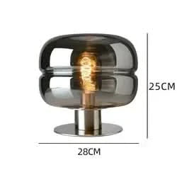 BowLift | Scandinavian Glass Table Lamp – AuroraForm E27