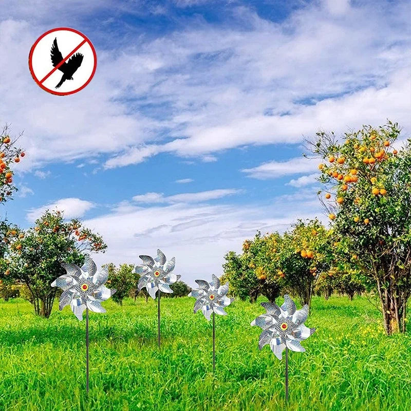 BowLift | ReflectoSpin Wind Turbine | Anti-Bird Design | Reflective & Weatherproof | Silver Look