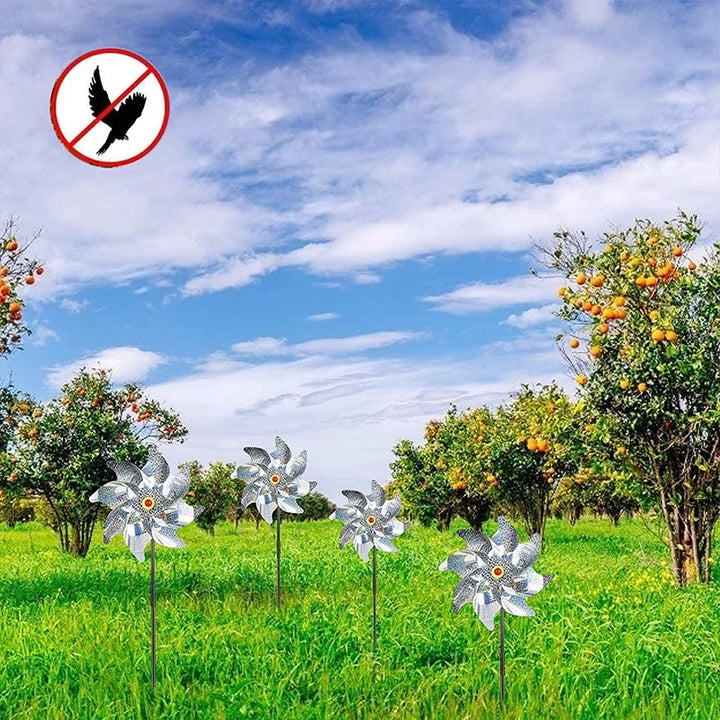 BowLift | ReflectoSpin Wind Turbine | Anti-Bird Design | Reflective & Weatherproof | Silver Look