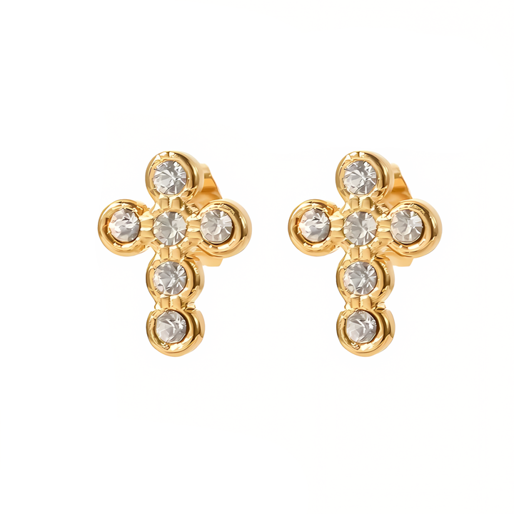 BowLift | Dainty Cross Stud Earrings