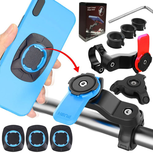 BowLift | RIDELOCK Pro Mount | Shockproof Phone Holder for Bike & Motorcycle | 360° Rotatable | For 4.7–7.2