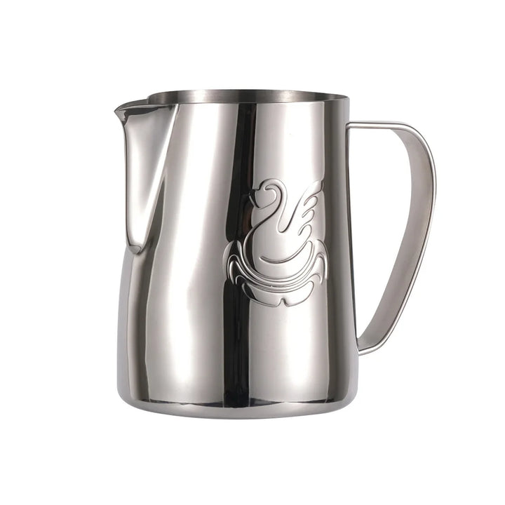 BowLift | 600ml stainless steel coffee pot milk frother cup cream maker espresso latte art tool elegant swan
