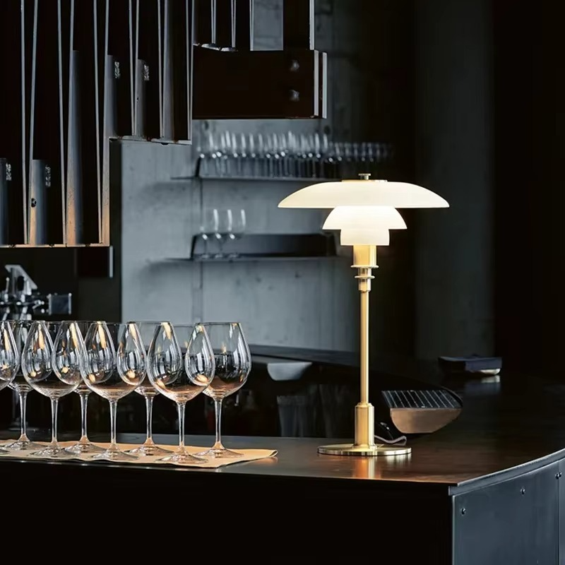 BowLift | Scandinavian Dimmable Table Lamp – Modern Danish Designer Iron & Glass Lamp