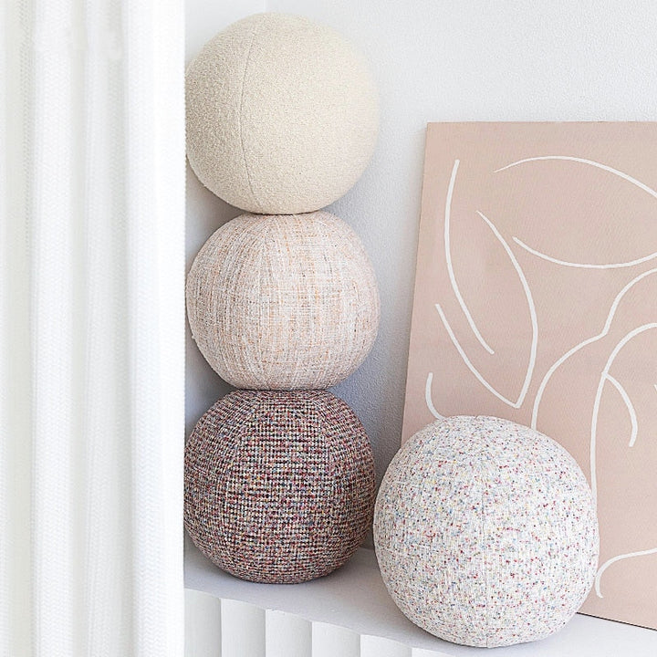 Tweed Globe Cushion | Bowlift