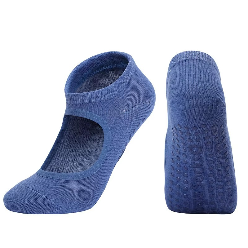 BowLift | Non Slip Backless Yoga Socks with Breathable Cotton Grip