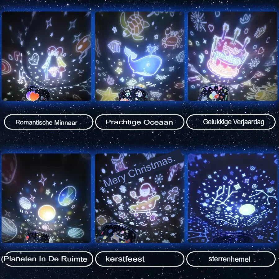 BowLift | StarryDream - Starry Sky Projector Lamp for Children - Magical Night Light