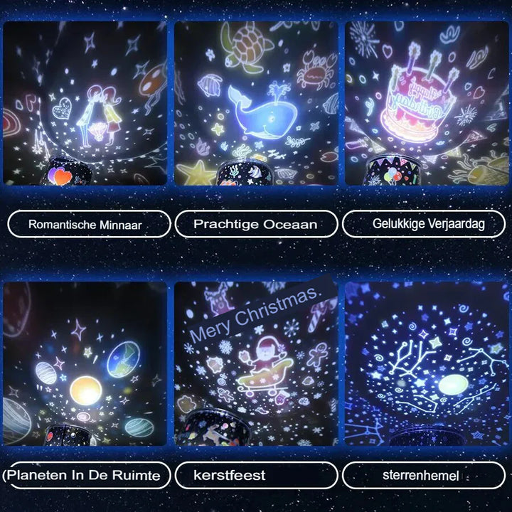 BowLift | StarryDream - Starry Sky Projector Lamp for Children - Magical Night Light