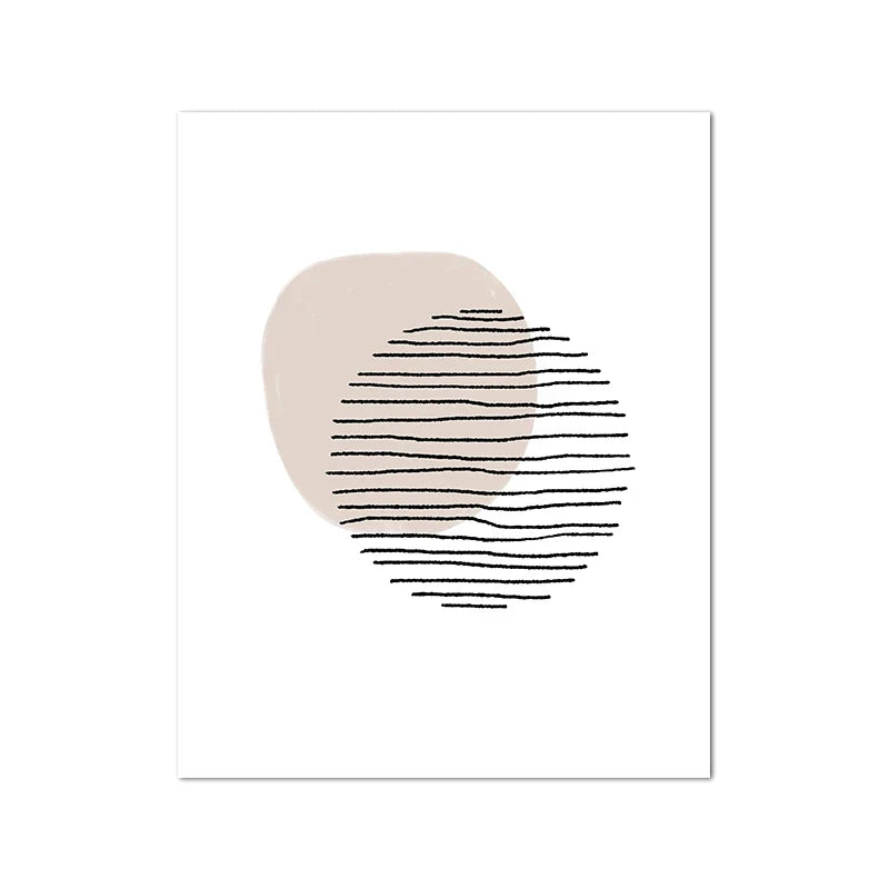 Shades Of Beige Abstract Line Art Wall Art Fine Art Canvas Prints Minimalist Pictures For Modern Apartment Living Room Art For Contemporary Interiors | Bowlift
