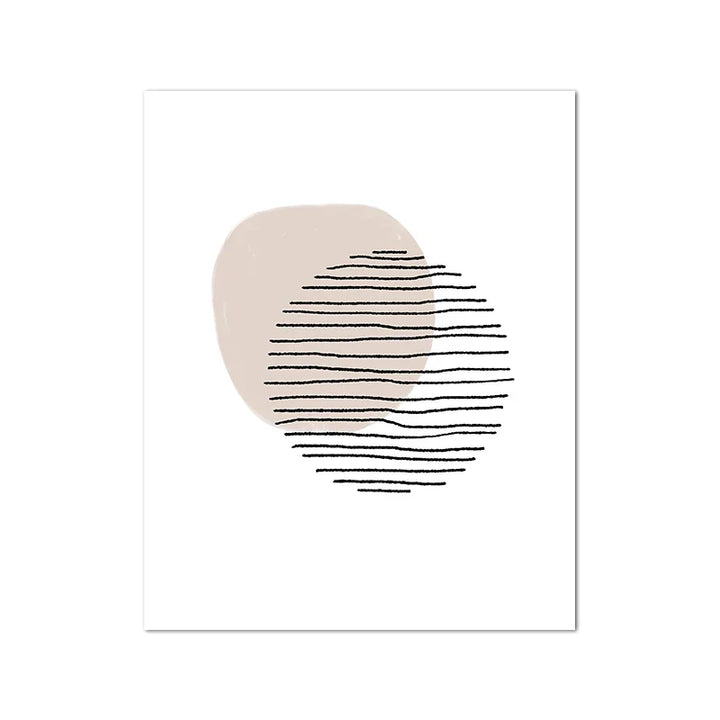 Shades Of Beige Abstract Line Art Wall Art Fine Art Canvas Prints Minimalist Pictures For Modern Apartment Living Room Art For Contemporary Interiors | Bowlift