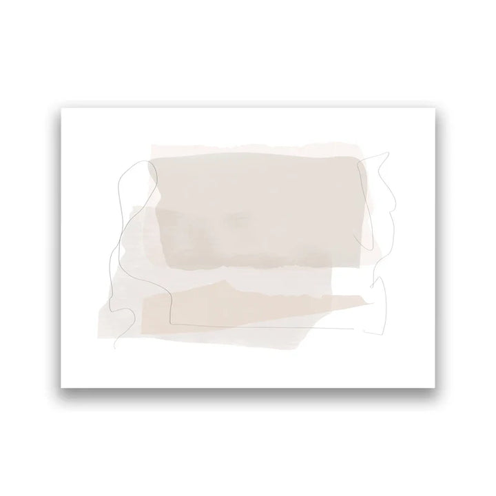 Shades Of Beige Abstract Line Art Wall Art Fine Art Canvas Prints Minimalist Pictures For Modern Apartment Living Room Art For Contemporary Interiors | Bowlift