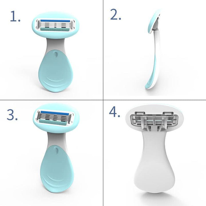 BowLift | Compact 4-Blade Razor with Travel Case for Smooth Skin