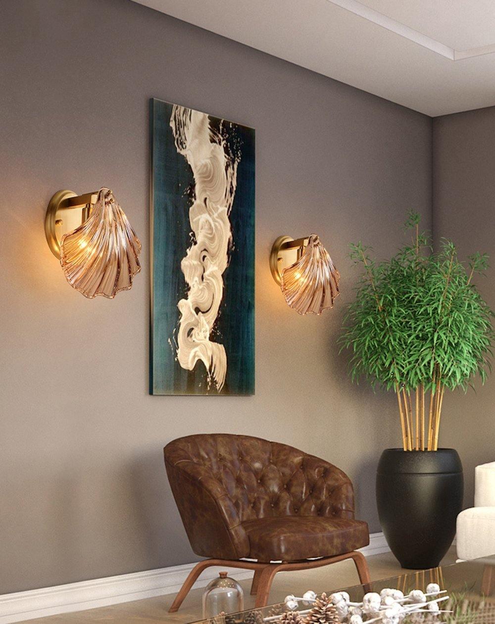 Shell wall lamp - Bring maritime elegance into your home | Bowlift